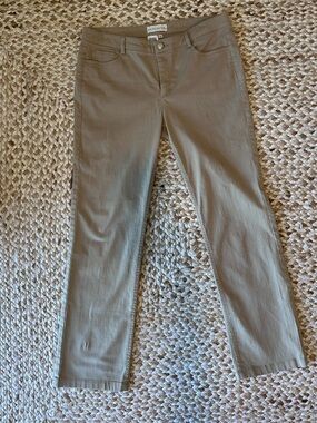 Doncaster Slim Straight Pants in Taupe